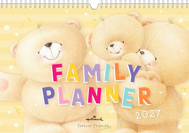Familiekalender 2027 Forever Friends A4