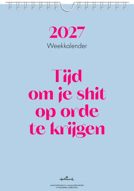 Weekkalender 2027 C 165x230mm nl