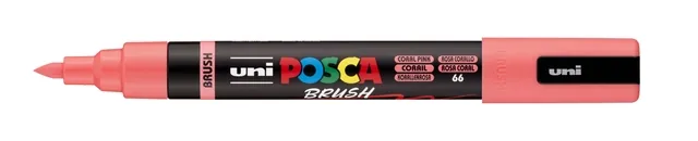 Paintmarker Uni POSCA PC-5BR brushpunt M koraal