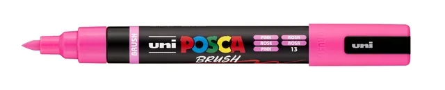 Paintmarker Uni POSCA PC-5BR brushpunt M roze