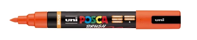 Paintmarker Uni POSCA PC-5BR brushpunt M oranje