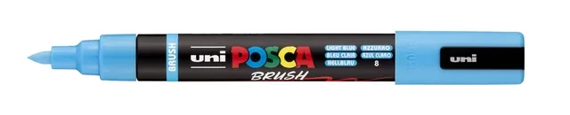 Paintmarker Uni POSCA PC-5BR brushpunt M lichtbl