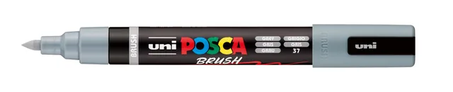 Paintmarker Uni POSCA PC-5BR brushpunt M grijs