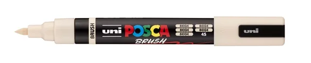 Paintmarker Uni POSCA PC-5BR brushpunt M beige
