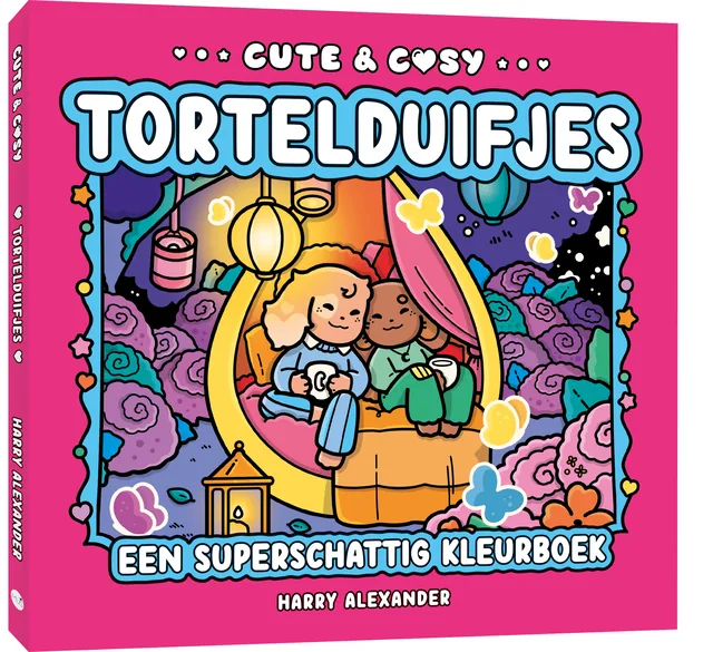 Kleurboek Cute en Cosy Tortelduifjes