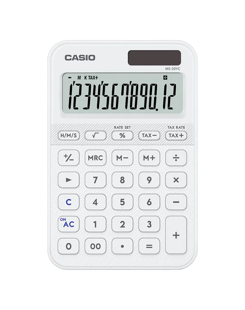 Rekenmachine Casio MS-20YC-WE wit