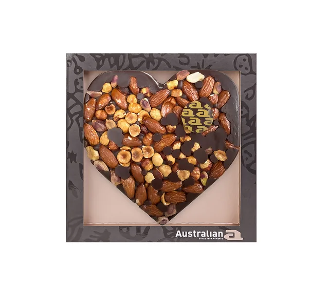 Chocolade Australian hart puur noten