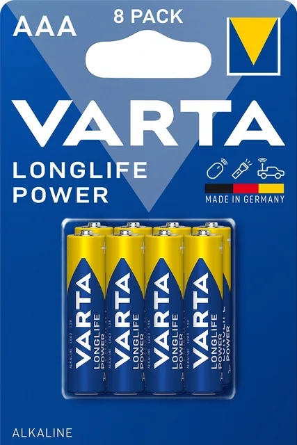 Batterij VARTA Longlife Power 8x AAA