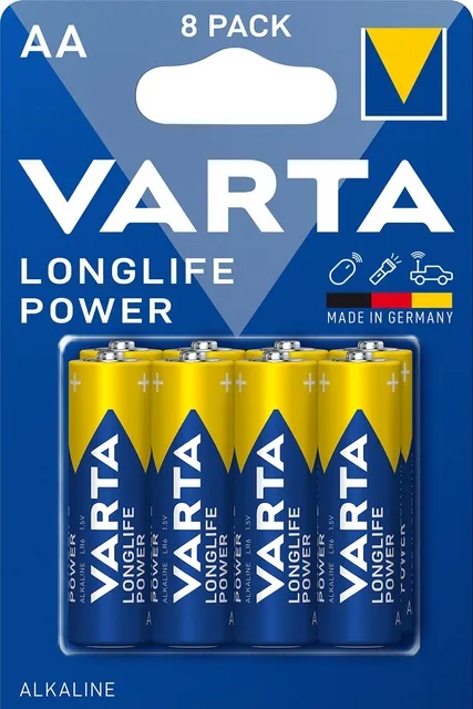 Batterij VARTA Longlife Power 8x AA
