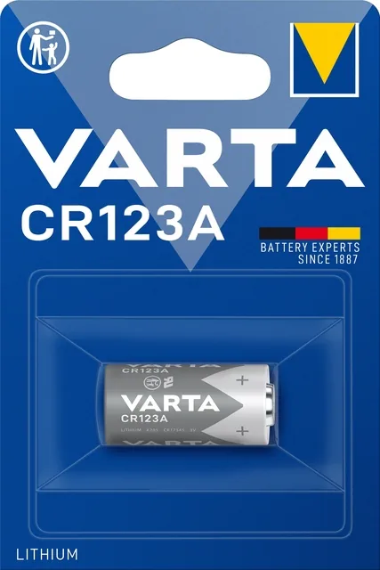 Batterij VARTA Cylindrical CR123A lithium