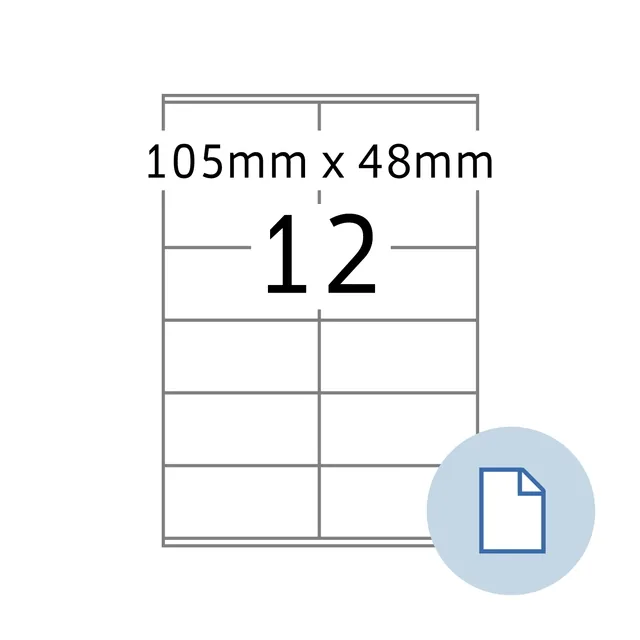 Etiket HERMA 8419 A4 EXPR 500 105x48mm 6000st