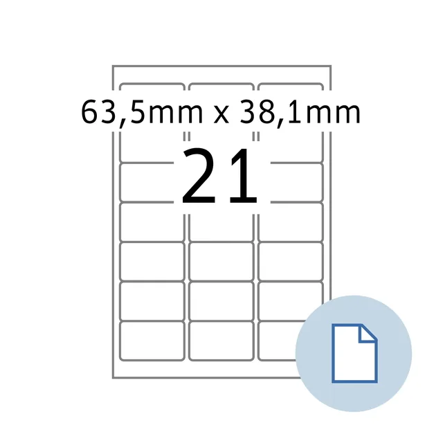 Etiket HERMA 8417 A4 EXPR 500 63.5x38.1mm 10500st