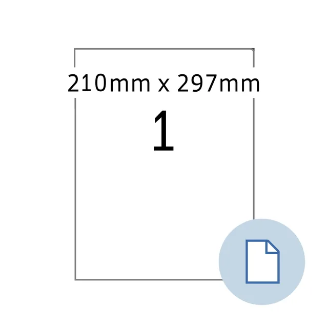 Etiket HERMA 8422 A4 EXPR 500 210x297mm 500st