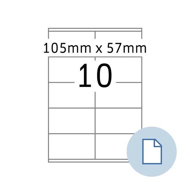 Etiket HERMA 8420 A4 EXPR 500 105x57mm 5000st