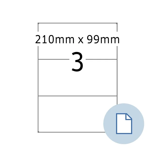 Etiket HERMA 8403 A4 EXPR 500 210x99mm 1500st