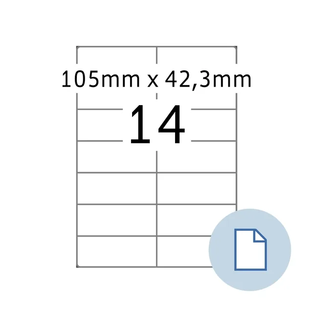 Etiket HERMA 8414 A4 EXPR 500 105x42.3mm 7000st