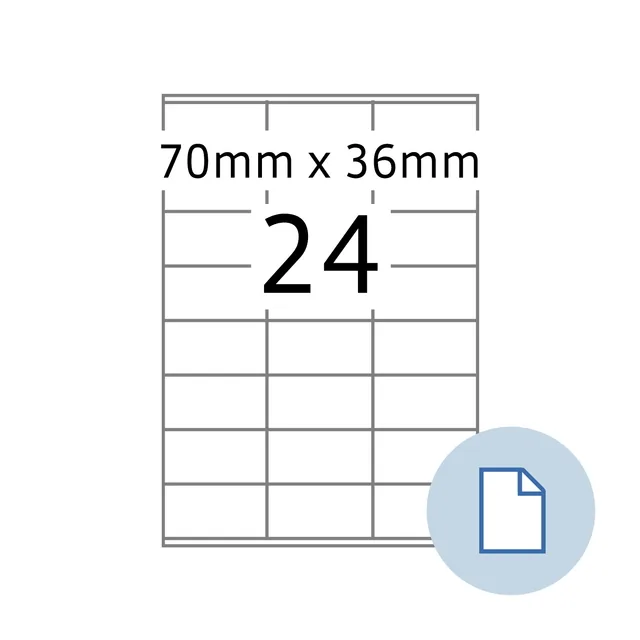 Etiket HERMA 8418 A4 EXPR 500 70x36mm 12000st