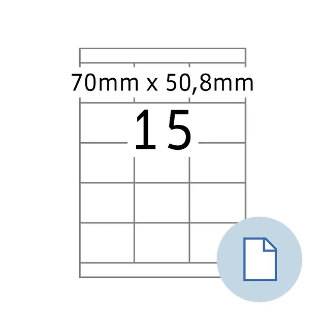 Etiket HERMA 8415 A4 EXPR 500 70x50.8mm 7500st