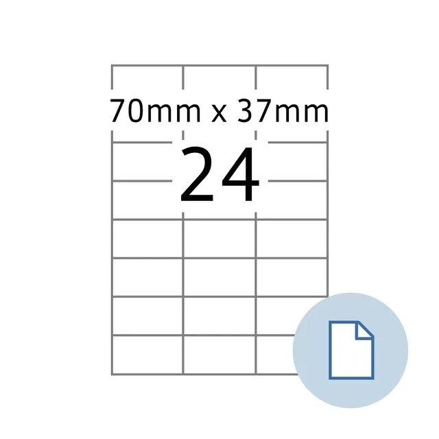 Etiket HERMA 8424 A4 EXPR 500 70x37mm 12000st