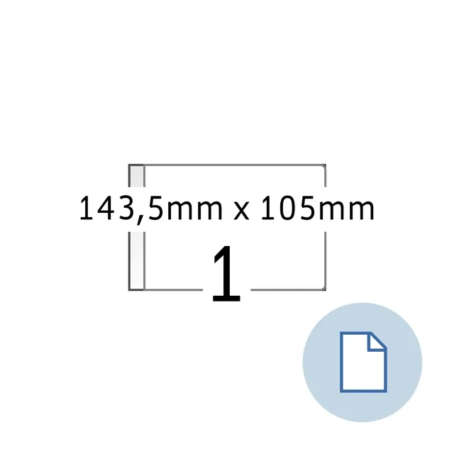 Etiket HERMA 8492 A6 EXPR 2000 143.5x105mm 2000st