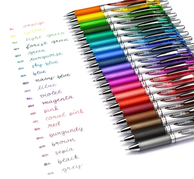 Gelschrijver Pentel BL77 Energel medium geel