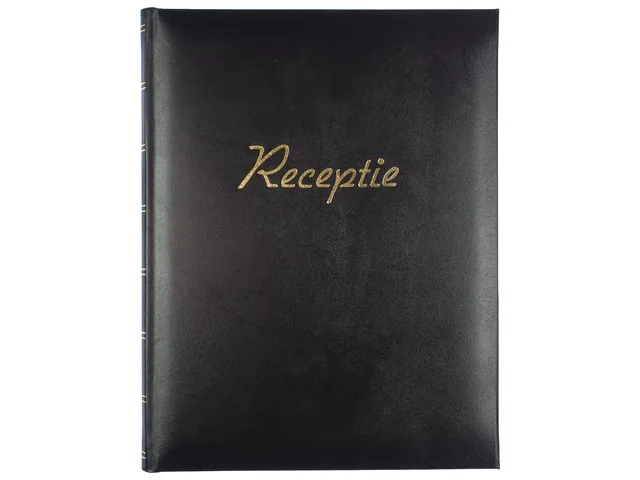 Receptiealbum Kangaro 26x21cm zwart