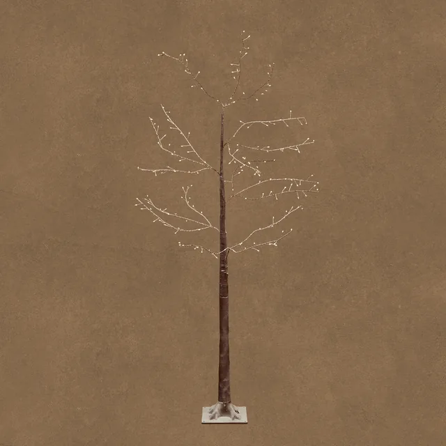 Boom bruin frost wit 180L met adapter - h150xd50cm