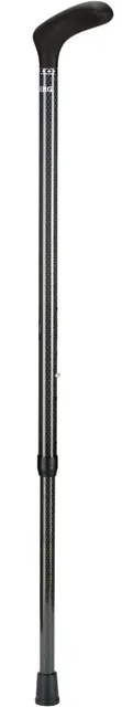 Wandelstok Able2 opvouwbaar carbon soft zwart