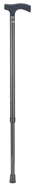 Wandelstok Able2 carbon soft recht zwart