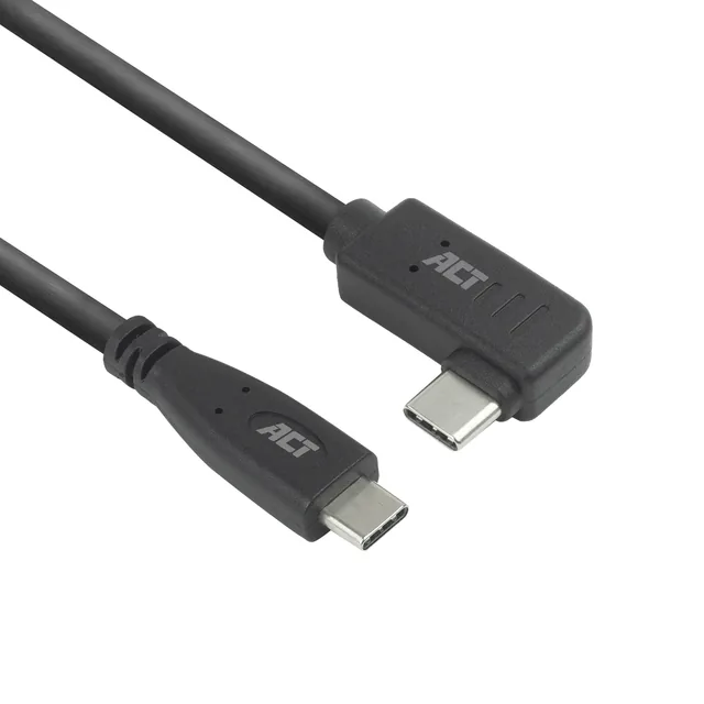 Kabel ACT USB-C standaard USB-C hoek 10Gbps 1m