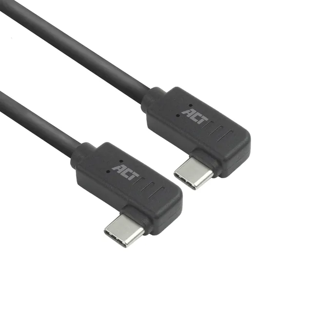Kabel ACT USB-C hoek links/rechts 10Gbps 2m