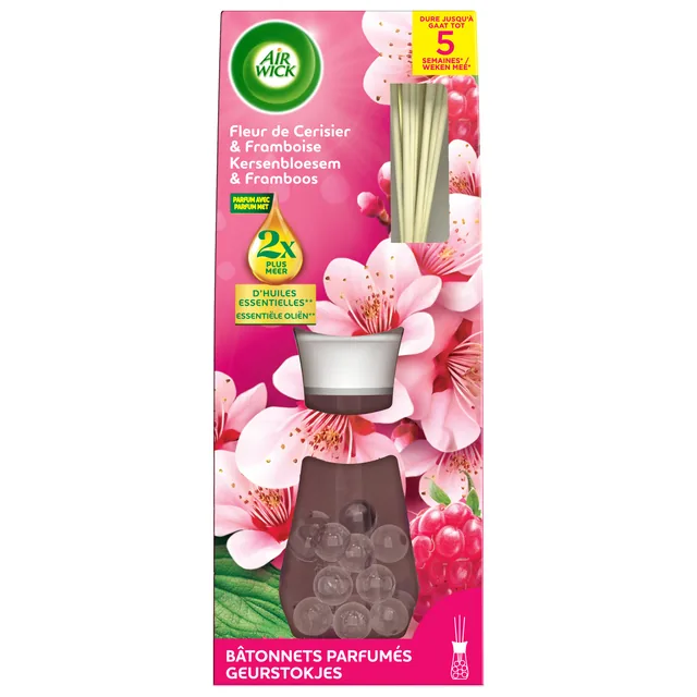Geurstokjes AirWick Kers Framboos 25ml