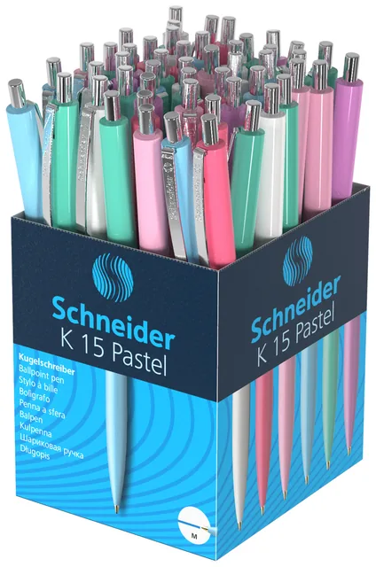 Balpen Schneider K15 M pastel assorti