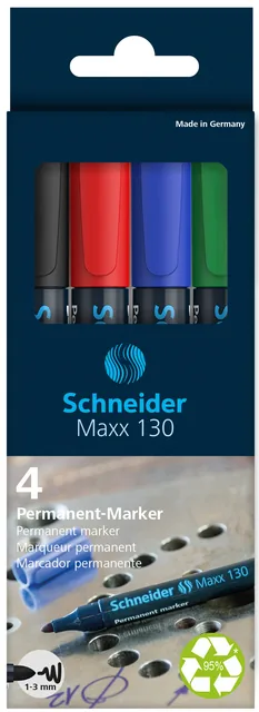 Permanent marker Schneider Maxx 130 rond 1-3mm ass