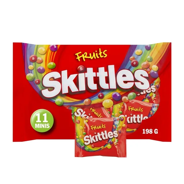 Snoep Skittles fruit uitdeelzak 11 zakjes a 18gr
