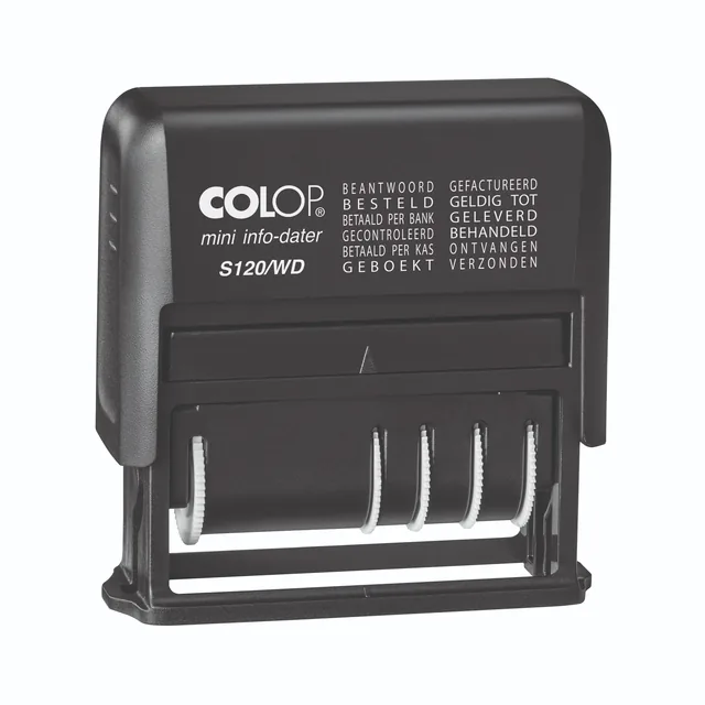 Stempel Colop Printer Mini S120WD 12 teksten zwart