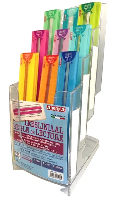 Leesliniaal Arda Easy Reading 0.7mm 36st assorti