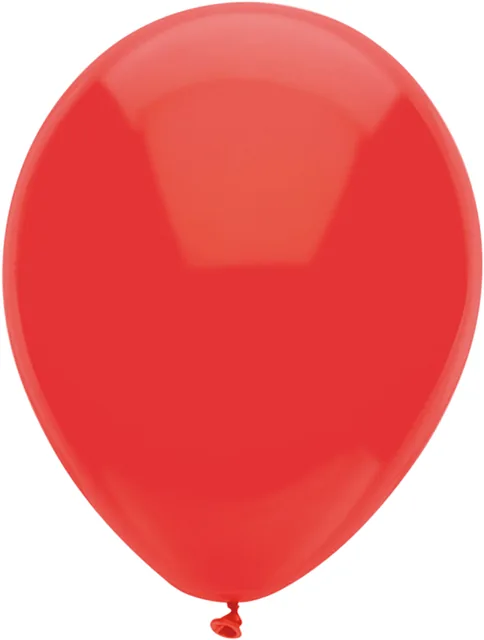 Ballon uni rood 30cm 10st