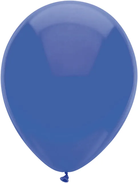 Ballon uni marine blauw 30cm 10st