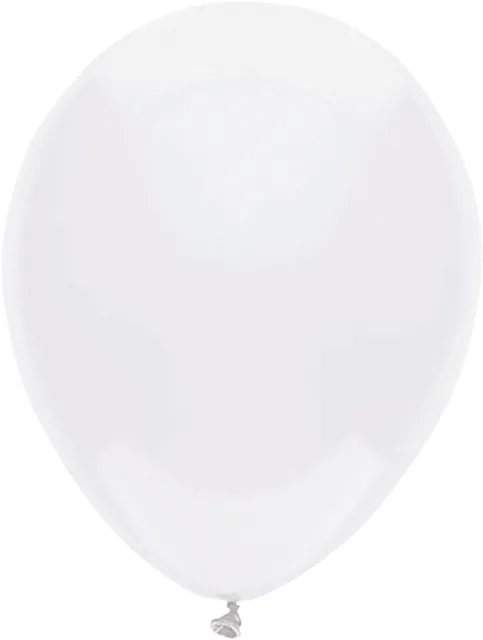 Ballon uni wit 30cm