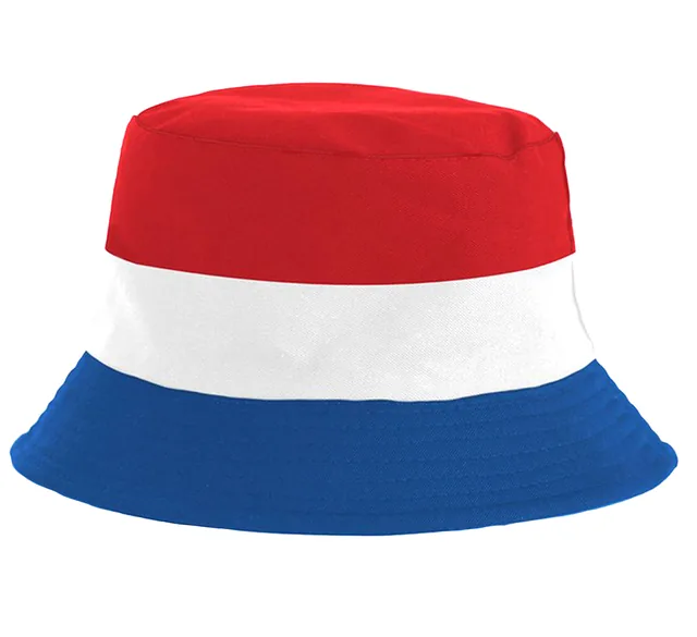 Bucket hat rd wt bl or One size omkeerbaar
