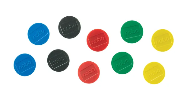 Magneet Nobo 32mm assorti 10st