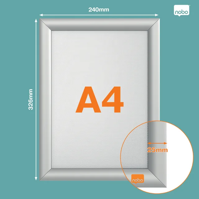 Kliklijst Nobo Impression Pro brandwerend A4