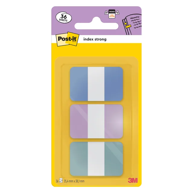 Indextabs Post-it 686-3COAST 25.4x38.1mm Strong