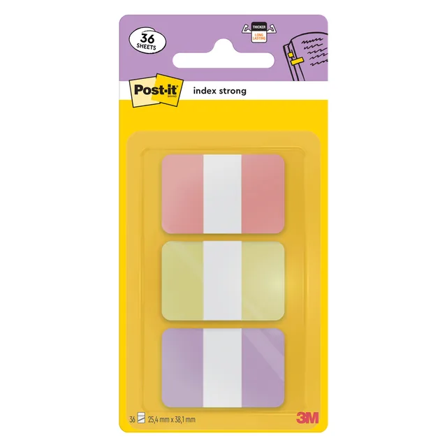 Indextabs Post-it  686-3SUN 25.4x38.1mm Strong