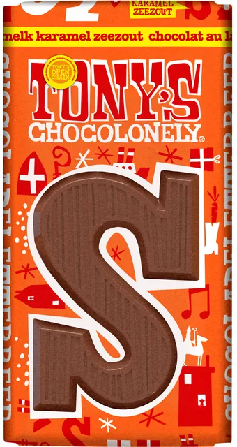 Chocoladeletter TC S melk karamel zeezout 90 gram
