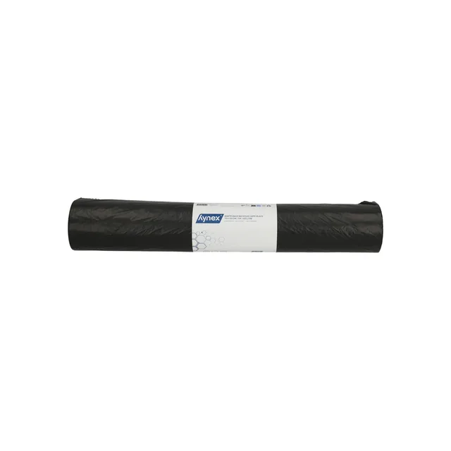 Afvalzak Hynex 70x110cm rec T25 120L zwart 25