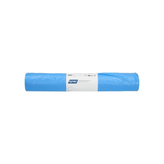 Afvalzak Hynex 70x110cm rec T25 120L blauw 25