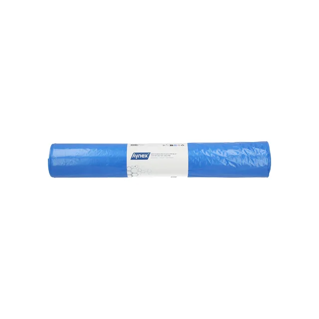 Afvalzak Hynex 70x110cm rec T40 120L blauw 20