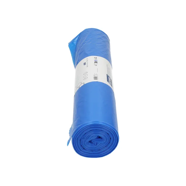 Afvalzak Hynex 70x110cm rec T40 120L blauw 20